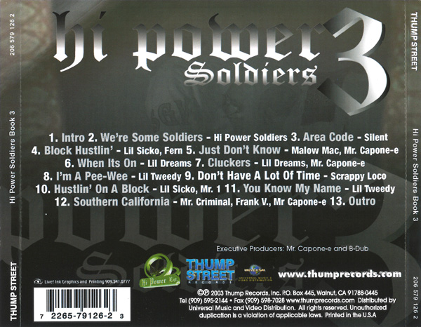 Hi Power Soldiers - Hi Power Soldiers 3 Chicano Rap